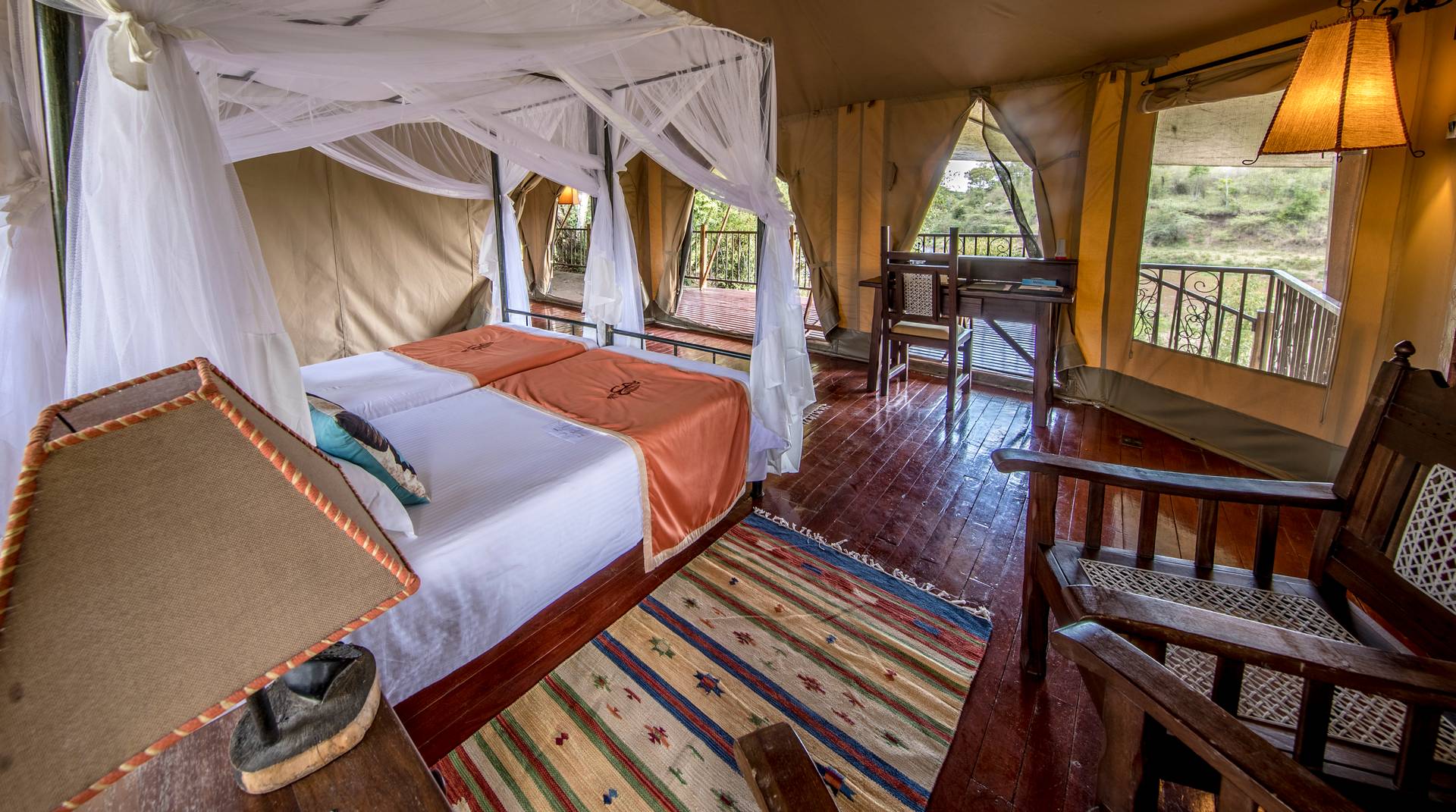 Luxury camp in Maasai Mara